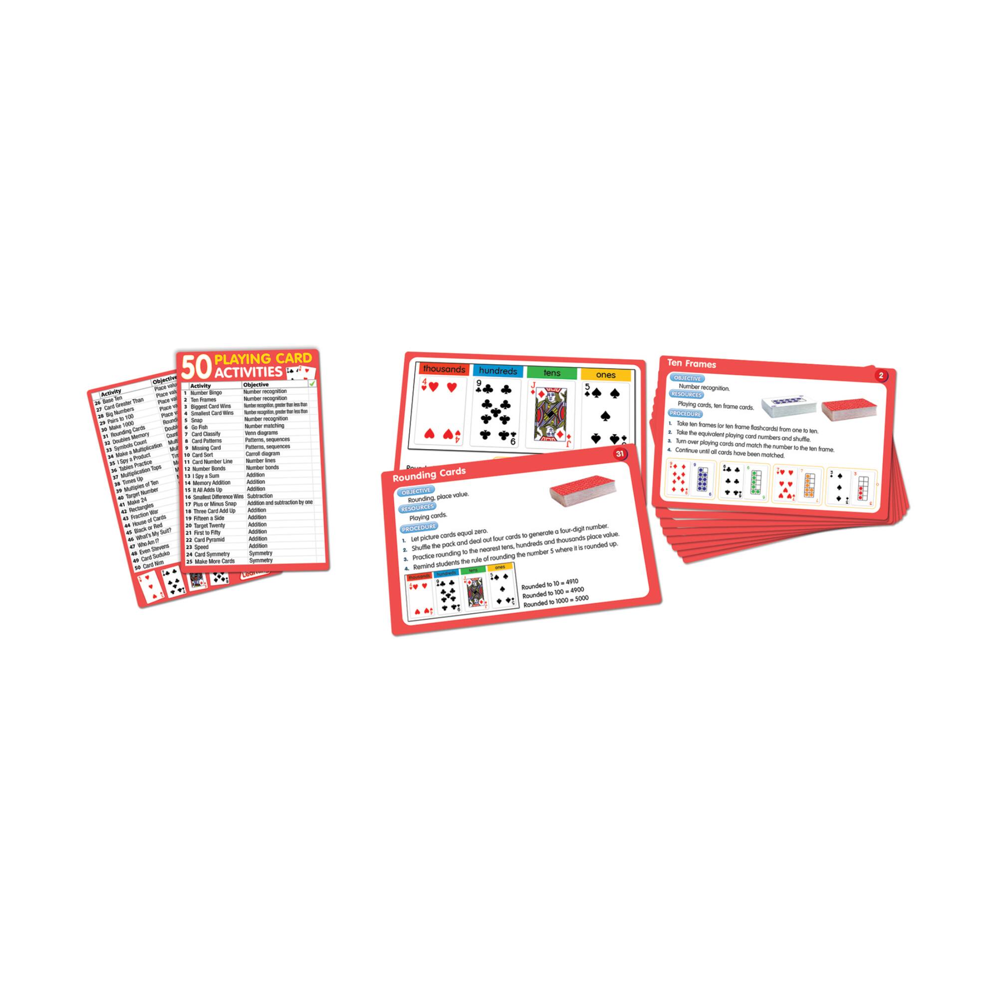 Junior Learning® 50 Playing Card Activities